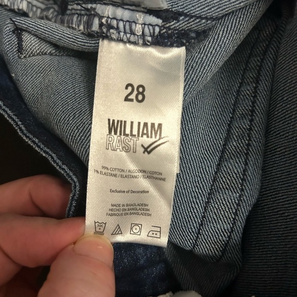 Williamrast | Slim Straight Distressed Denim | Blue Jean | Size 28 - Picture 7 of 9